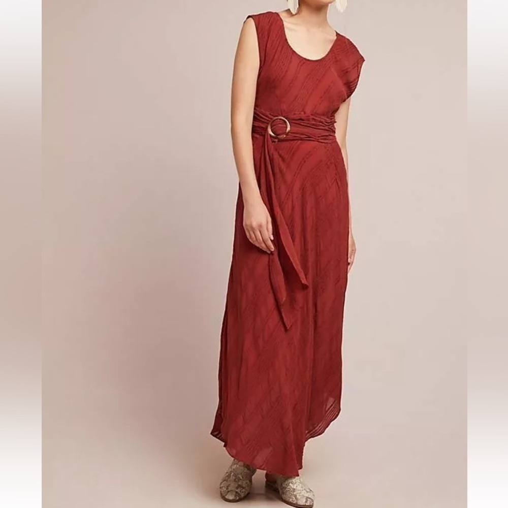 Anthropologie Moulinette Soeurs Guinevere Textured Maxi Dress - Picture 8 of 10